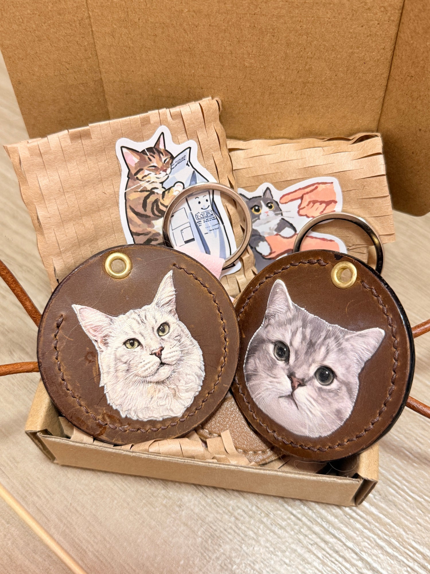 【定制】真皮手工皮雕